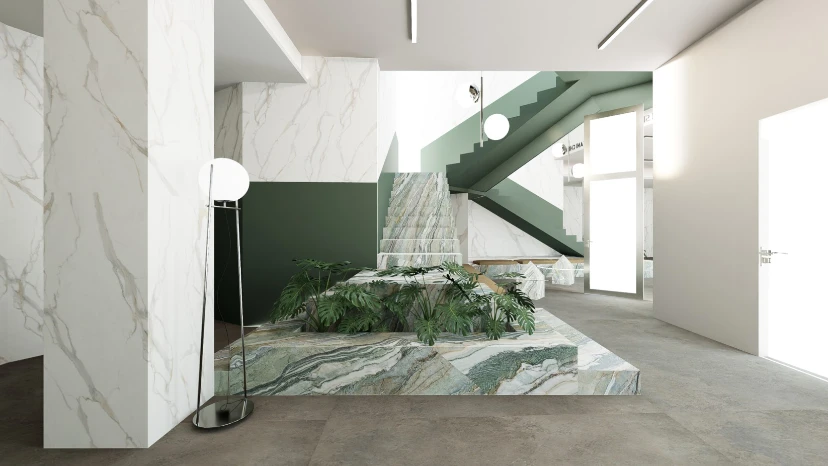 progetto render marmo torino